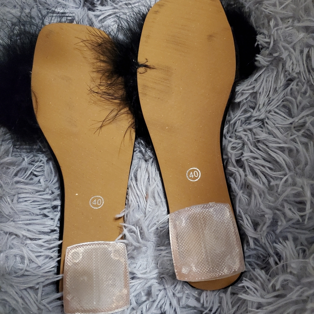 FAUX FUR SANDALS - Picture 3 of 4